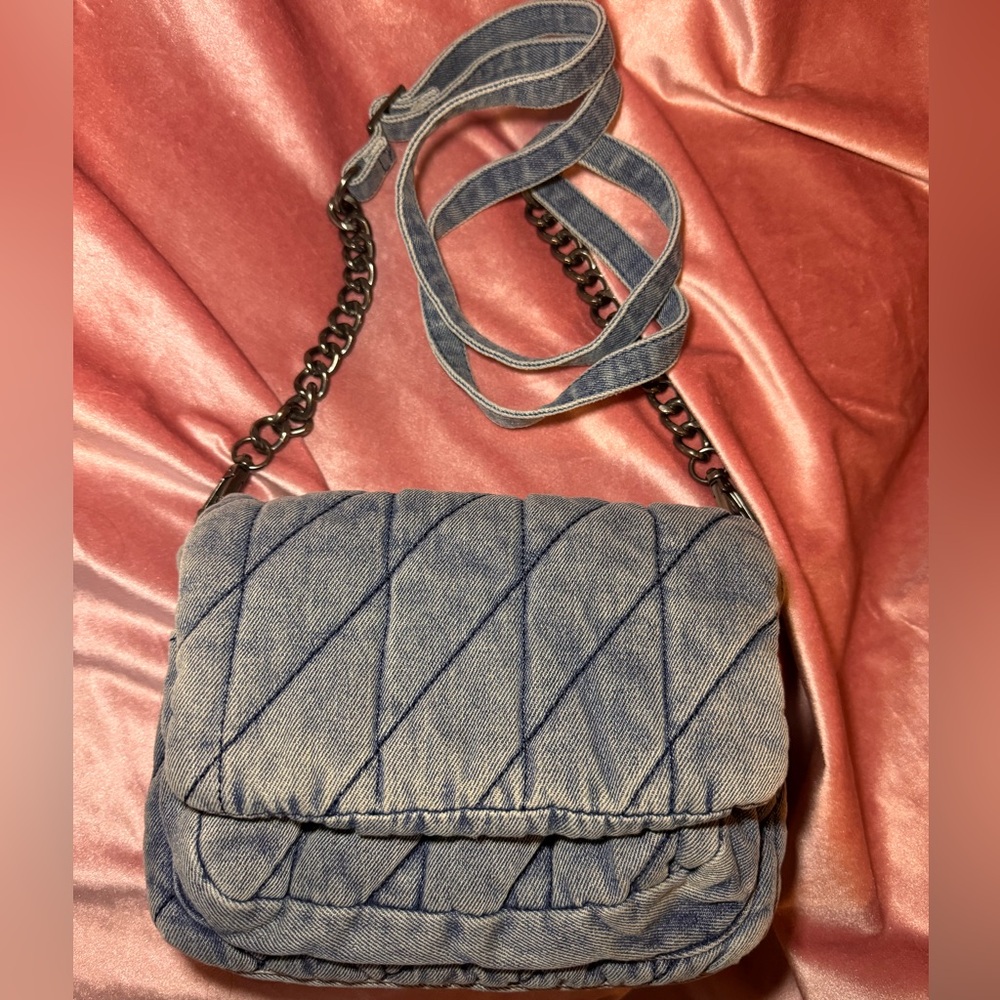 MADDEN GIRL DENIM CROSSBODY BAG